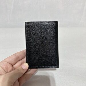 Rolfs Men's Royal Crest Trifold Wallet Genuine Leather Compact Classic Black New